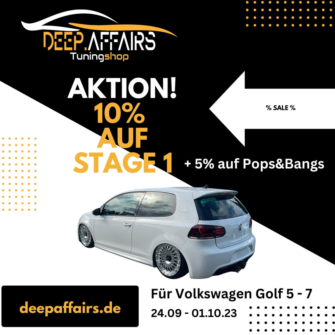 DeepAffairs Rabattaktion auf Leistungssteigerung VW Golf 5 - 7